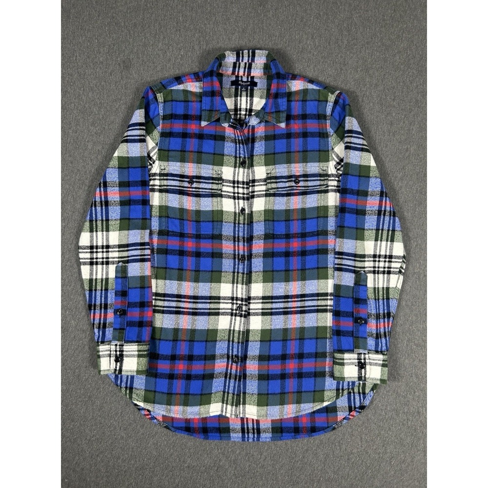 Madewell Size S Plaid‎ Flannel Button Down Shirt